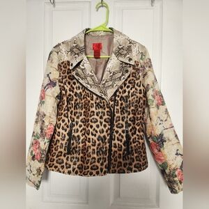 Cristina jacket, size M, animal print
